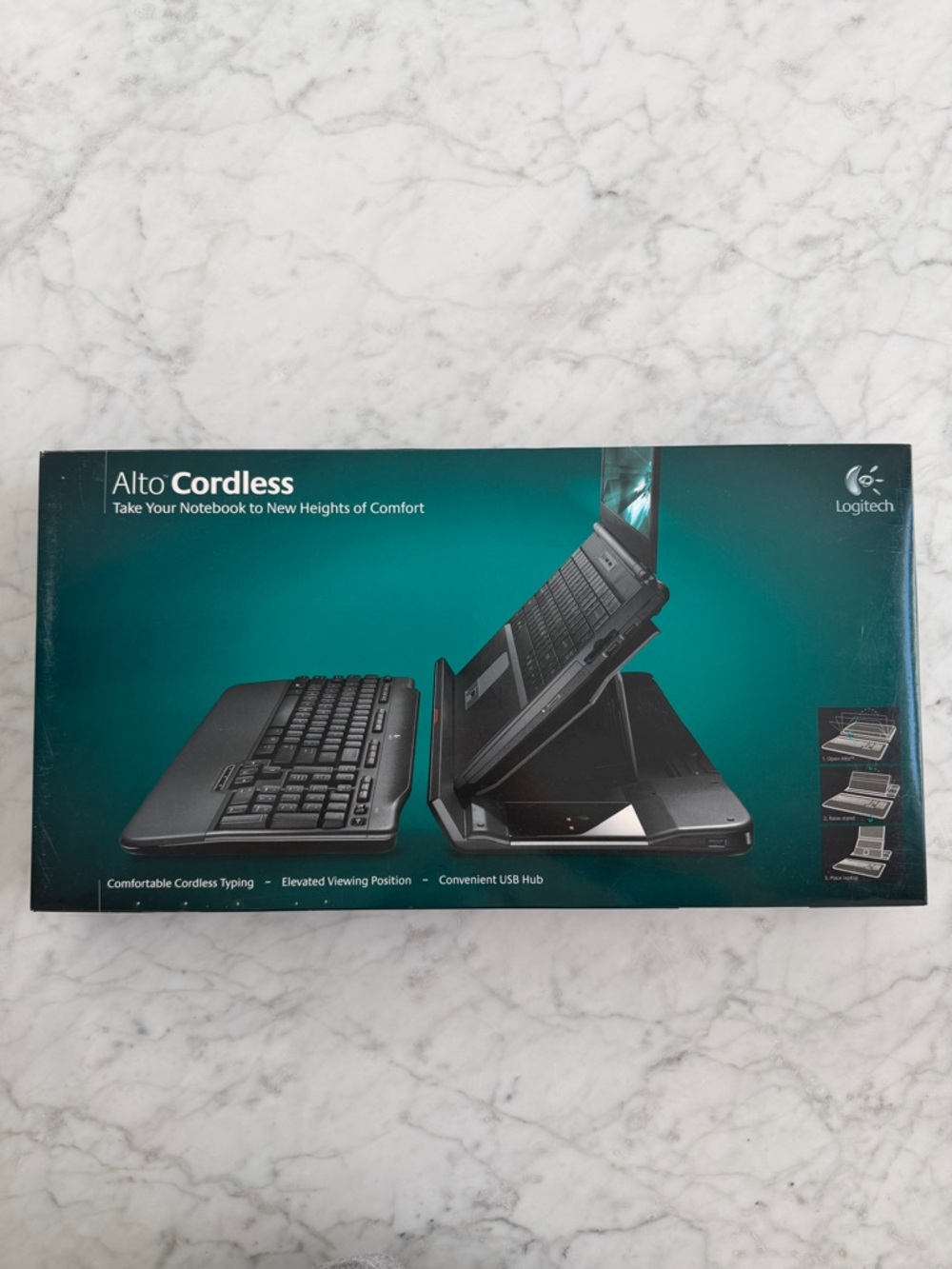Brand New Logitech Alto Cordless Laptop Stand and Wireless Keyboard